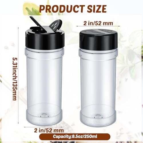 36 Pcs Plastic Spice Jars with Shaker Lids (36 Count)