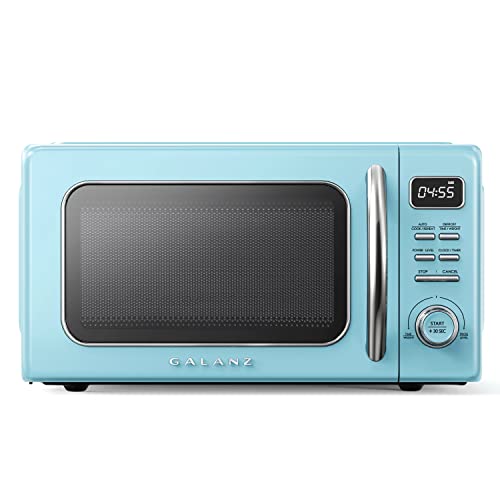 GLCMKZ11BER10 Retro Countertop Microwave Oven with Auto Cook & Reheat