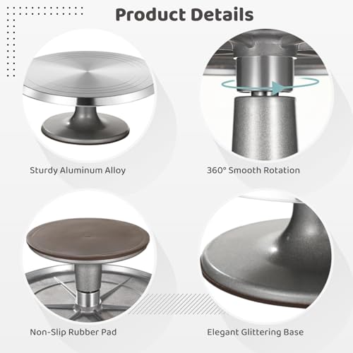 Aluminium Alloy Revolving Cake Stand