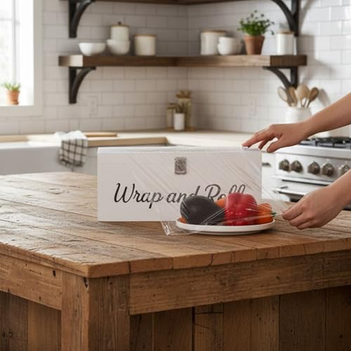 Plastic Wrap Dispenser with Cutter