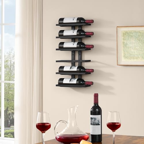 6 Tier Wall Mount Wine Rack (6 Count)