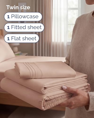 Twin Size 3 Piece Sheet Set