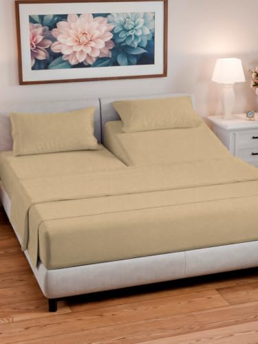 Flex Top Split Head King 4 Piece Sheet Set