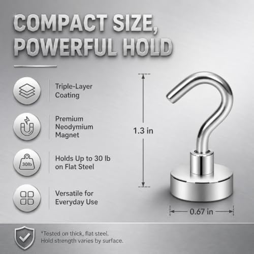 Magnetic Hooks (10 Count)