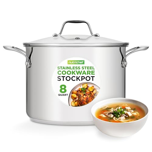 8 Quart Stainless Steel Stock Pot
