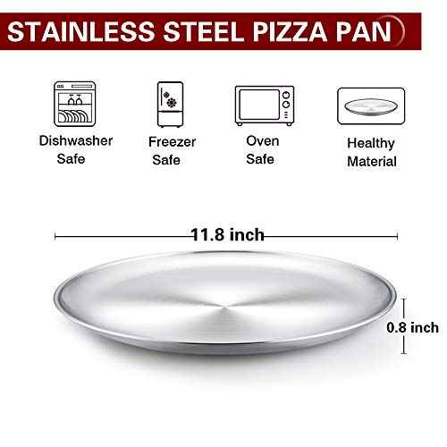 Pizza Pan 12 inch Pizza Pan Stainless Steel Pizza Oven Pan Tray