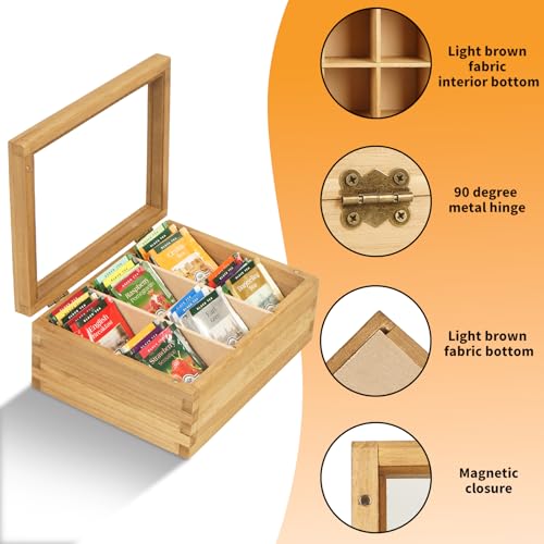 Wood Tea Bag Organizer