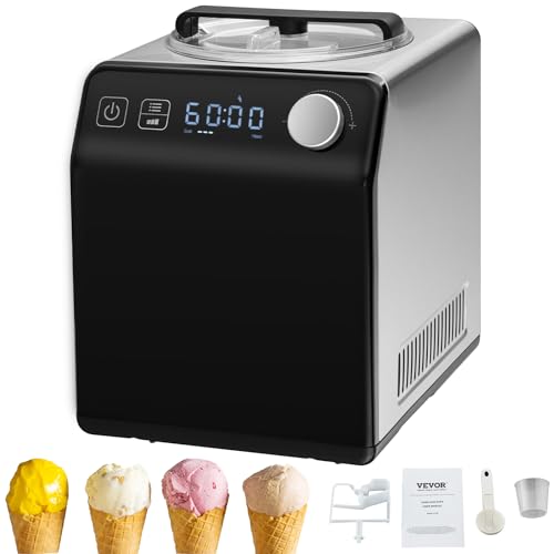 Upright Automatic Ice Cream Maker with Built