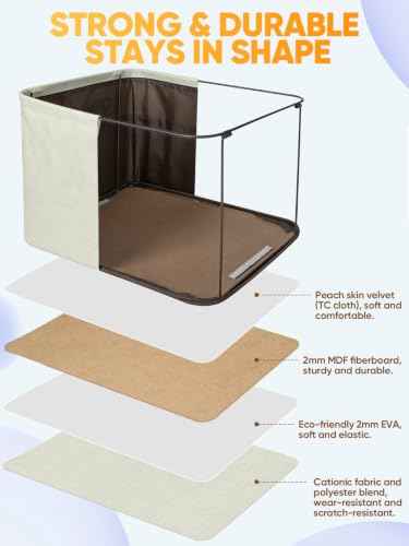 4 Pack Fabric Closet Storage Bins for Shelves (4 Count)