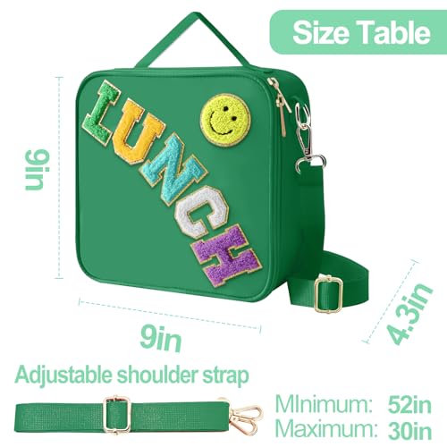Insulated Lunch Bag With Adjustable Shoulder Strap