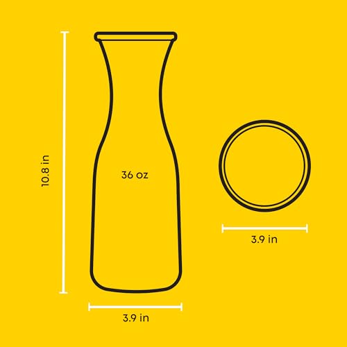 Glass Carafe with Lid (4 Count)