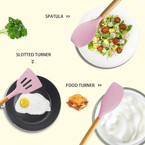 Silicone Cooking Kitchen Utensils Set (17 Count)