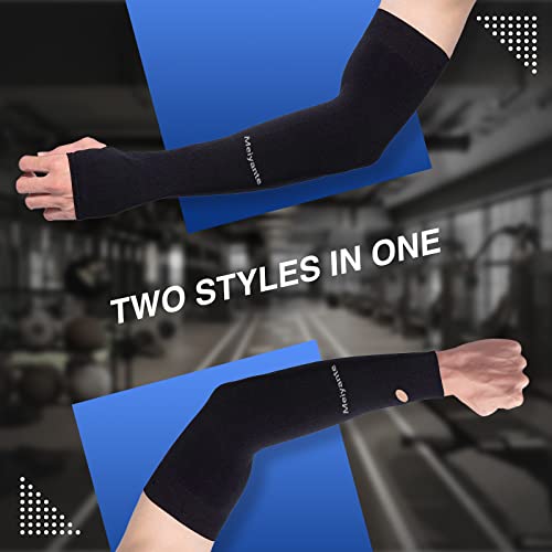 UV Sun Protection Arm Sleeves with Thumb Holes for Women