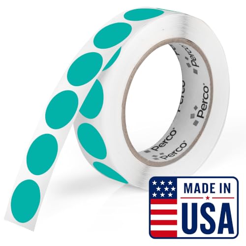 Teal Round Circle Dot Sticker 1
