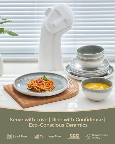 Stoneware Dinnerware Sets for 4