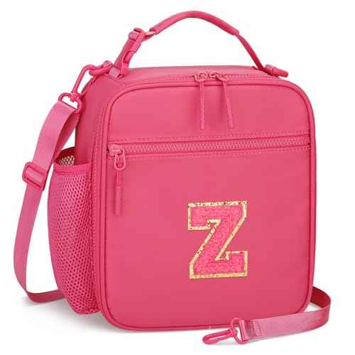 Initial Insulated Lunch Bag for Girls Kids