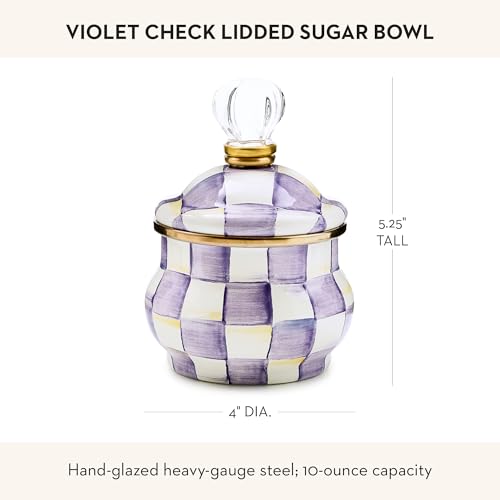 Enamel Lidded Sugar Bowl