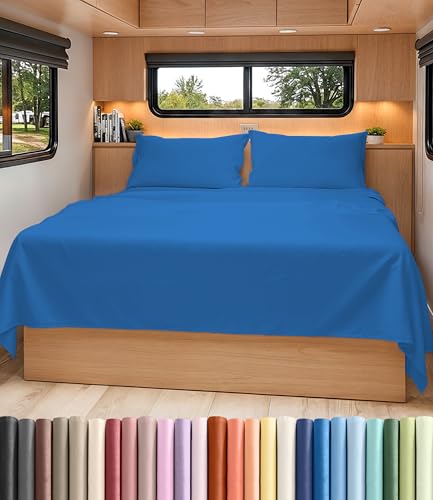 Short Queen Size 4 Piece Bed Sheet Set