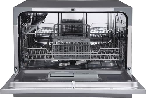 DWP63 21-5/8 Inch Wide 6 Place Setting Countertop Dishwasher - Black
