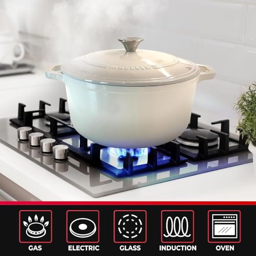 MUELLER HOME 7.5 QT Enameled Cast Iron Dutch Oven