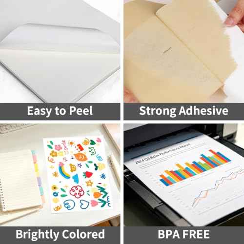 100 Sheets Sticker Labels 8 (100 Count)