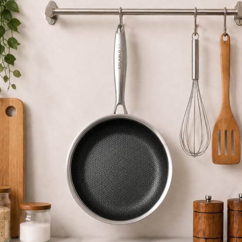 Tri Ply Stainless Steel Frying Pan 5.6" Nonstick kitchen skillet