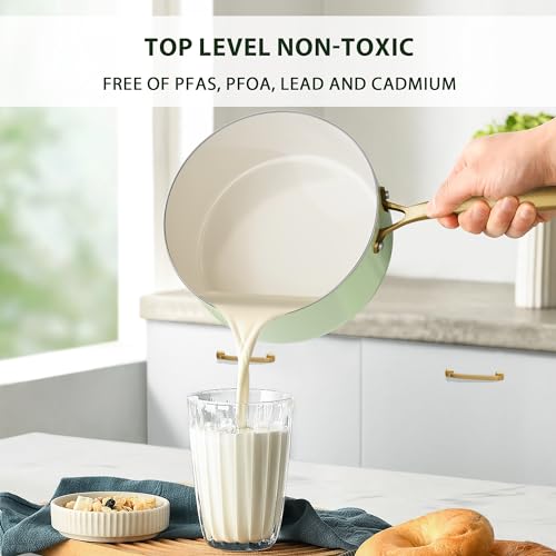 Pots and Pans Set Non Stick Ceramic Cookware Set with Utensils Set