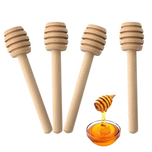 70 Pcs Bulk Wooden Honey Dipper Sticks