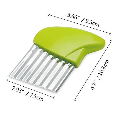 2 Pack Stainless Steel Potato Crinkle Cutter (2 Count)