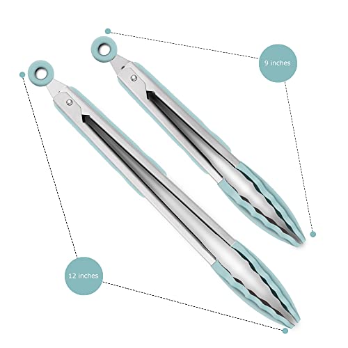 2 Pack Silicone Kitchen Tongs (2 Count)