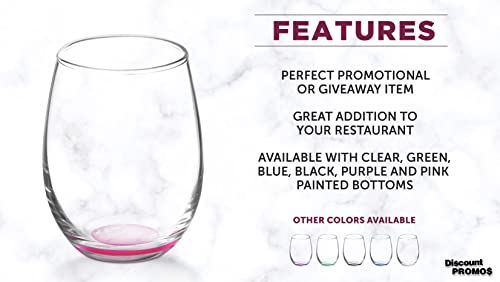 Stemless Wine Glasses by ARC 5.5 oz. Set of 12 (12 Count)