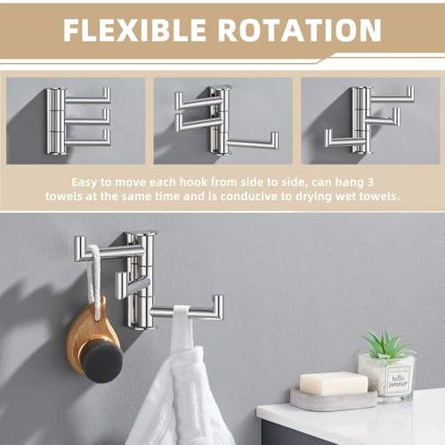 Bathroom Towel Hook Polished Chrome