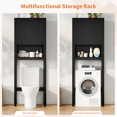 23.6 Inches Wide Toilet Rack with Over The Toilet Storage Cabinet