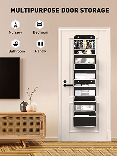 2-in-1 Over The Door Organizer for Nursery Closet Bathroom Dorm