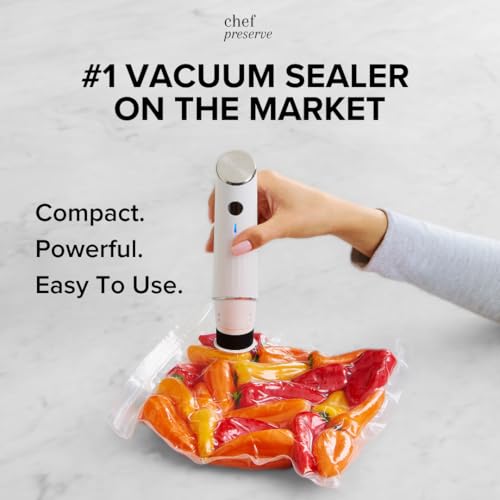 Compact Vacuum Sealer for Food (34 Count)