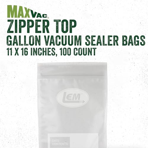 Products MaxVac Gallon Vacuum Sealer Zipper Bags (100 Count)