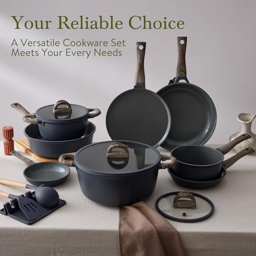 22 Piece Ceramic Cookware Set