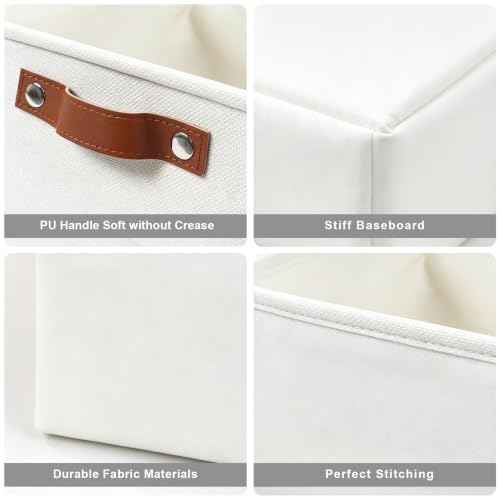 Large Fabric Storage Baskets (3 Count)