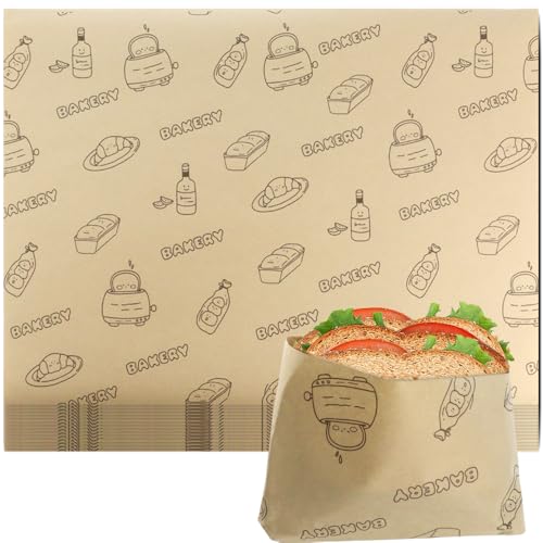 50 Pcs Sandwich Wrapping Paper (50 Count)