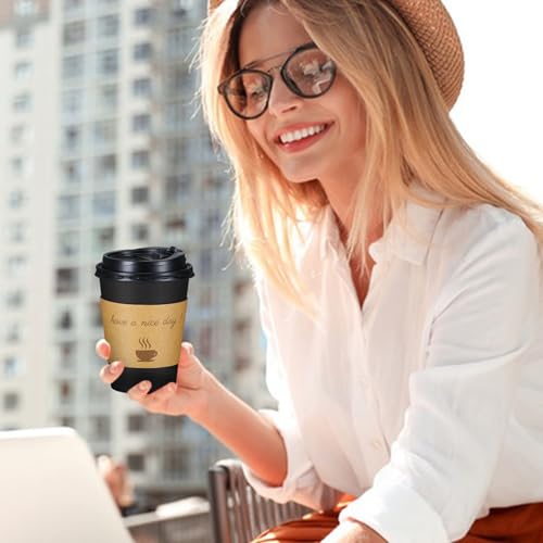 100 Pack 12 oz Coffee Cups (100 Count)