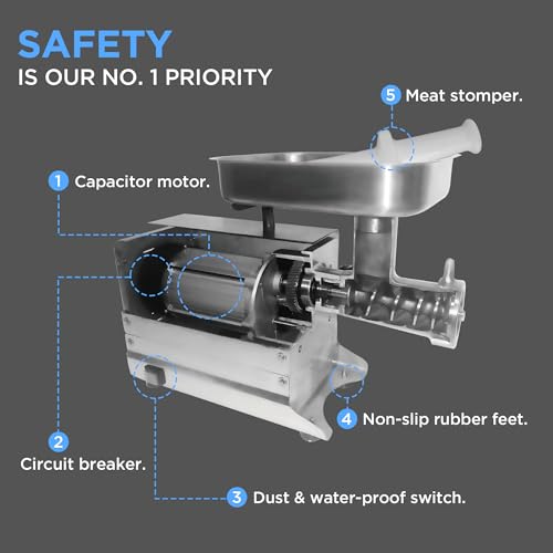 5 Electric Commercial Meat Grinder Machine