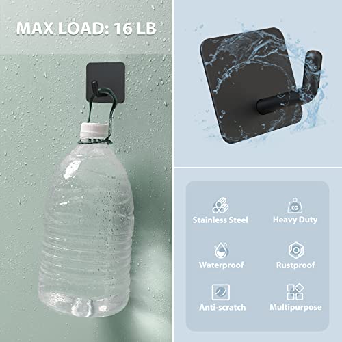 Adhesive Hooks for Shower Wall (4 Count)