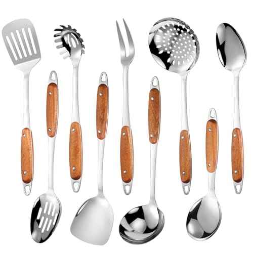 304 Stainless Steel Cooking Utensils Set (9 Count)
