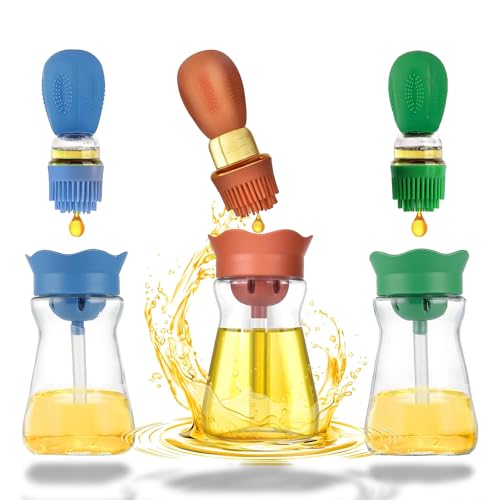 Oil Dispenser Bottle with Silicone Brush