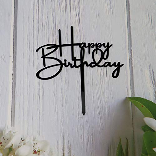 Happy Birthday Cake Topper for Birthday Party Decorations