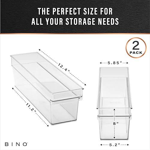 Plastic Storage Bins (2 Count)