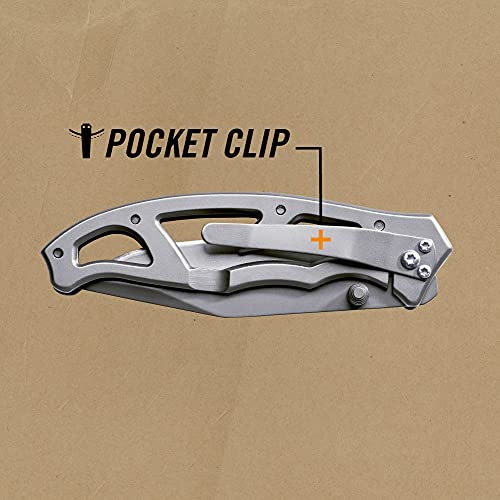 Gear Paraframe I EDC Folding Pocket Knife with Clip