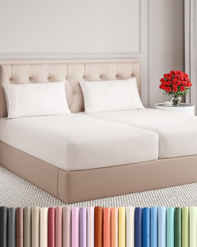 Split King Size 5 Piece Sheet Set