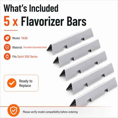 15.3" Flavorizer Bars for Weber Spirit E310 & GS4 Spirit II 300 (5 Count)