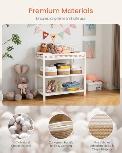 Small Woven Storage Basket for Organizing (3 Count)